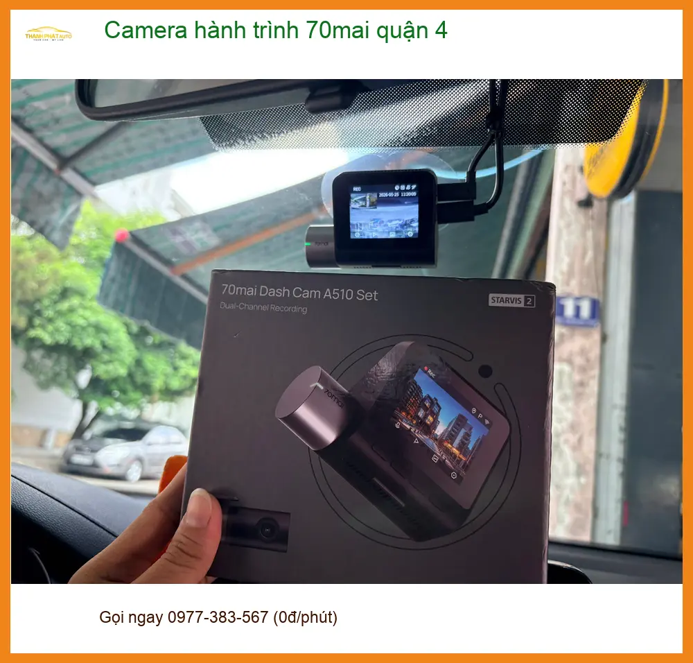 Trung Tâm Lắp Camera Hành Trình Ô Tô 70mai quận 4 - Giá Tốt TPHCM ảnh thực tế 3