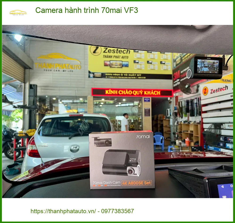 Anh Khang lắp Camera hành trình 70mai cho VinFast VF3 tại Quận 8 ảnh thực tế 3