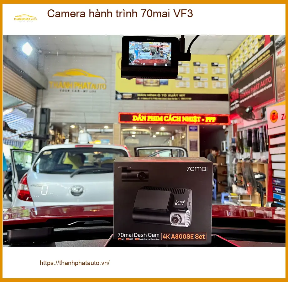 Chị Mai Anh lắp Camera hành trình 70mai cho VinFast VF3 tại Bình Thạnh ảnh thực tế 4