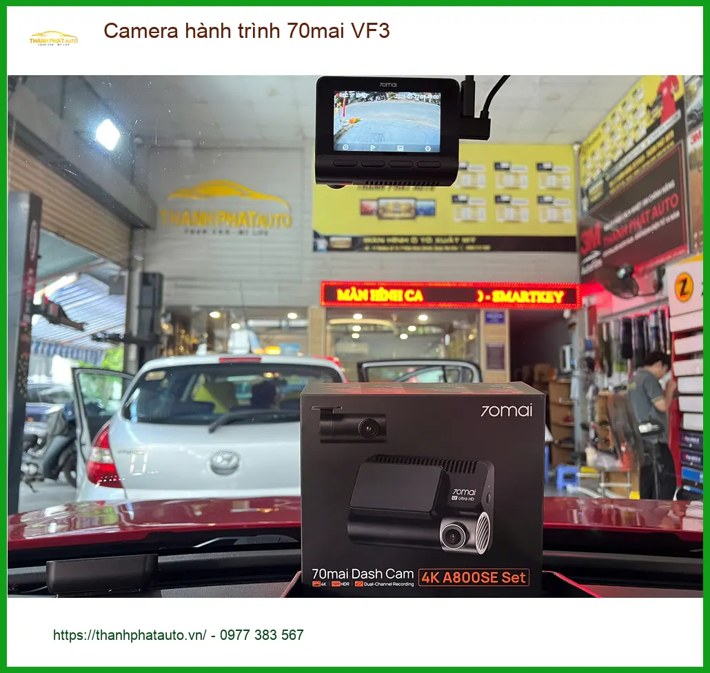 Chú Cường lắp Camera hành trình 70mai VF3 cho Honda CRV tại Quận 1, ưu tiên chính hãng. ảnh thực tế 4
