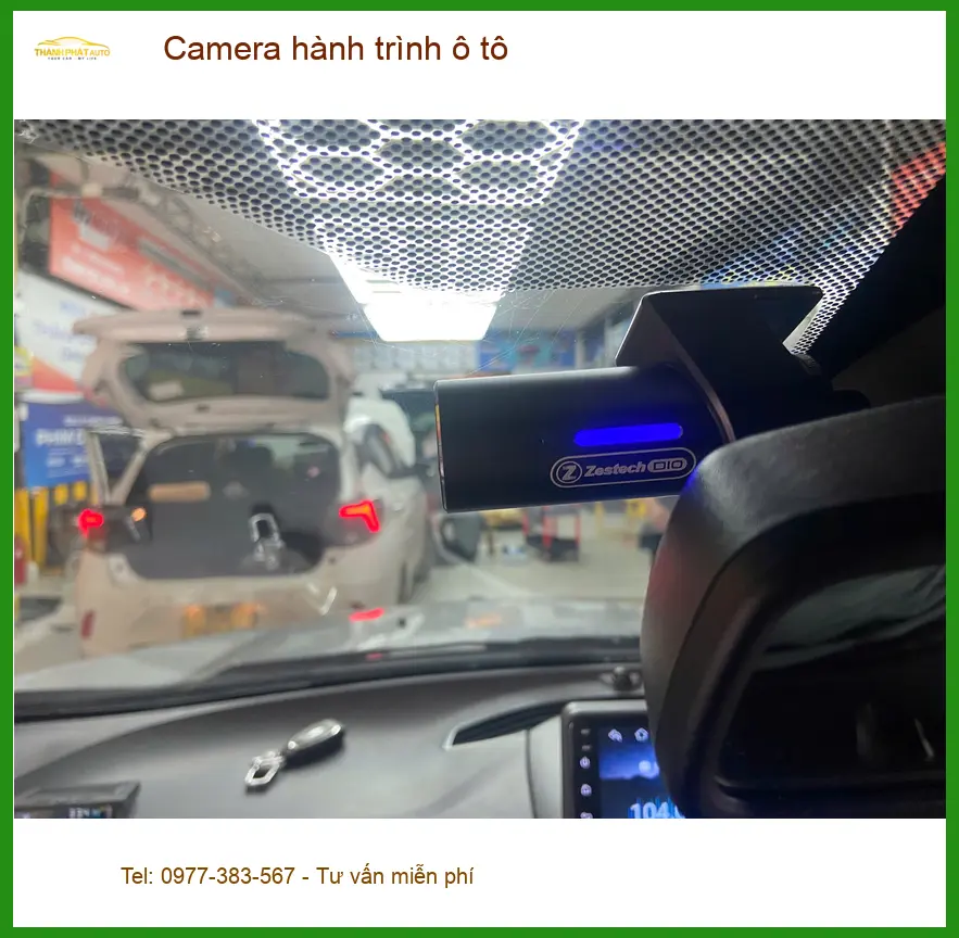 Chị Cẩm Tú lắp camera hành trình ô tô cho Toyota Vios tại Quận 9 để ghi lại hành trình rõ nét ảnh thực tế 2