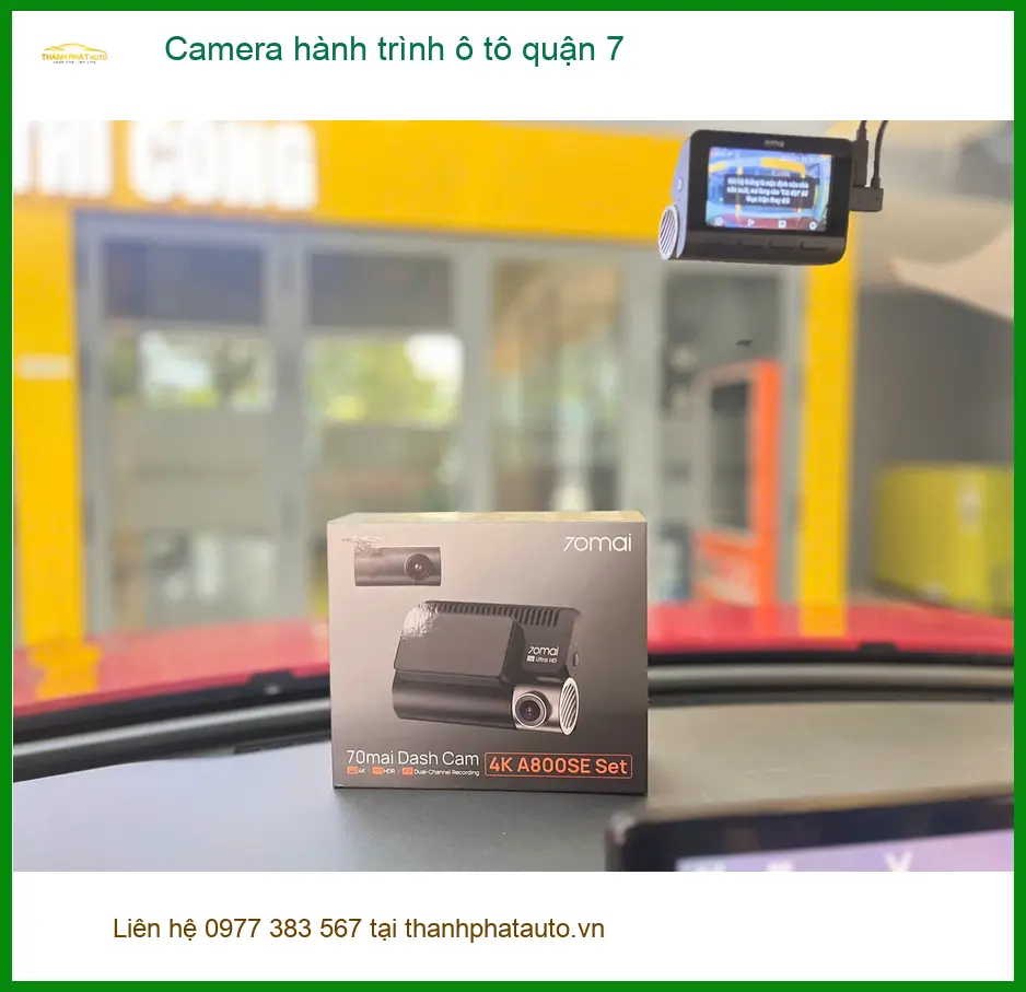 Trung Tâm Lắp Camera Hành Trình Ô Tô Tại Quận 7 - Lắp Đặt Uy Tín TPHCM ảnh thực tế 2