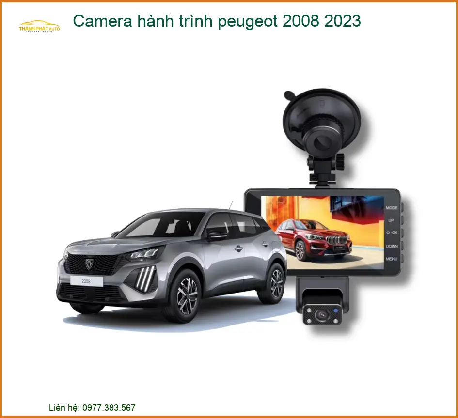 Camera hành trình Peugeot 2008 2023 - Nơi Lắp Đặt Chính Hãng TPHCM