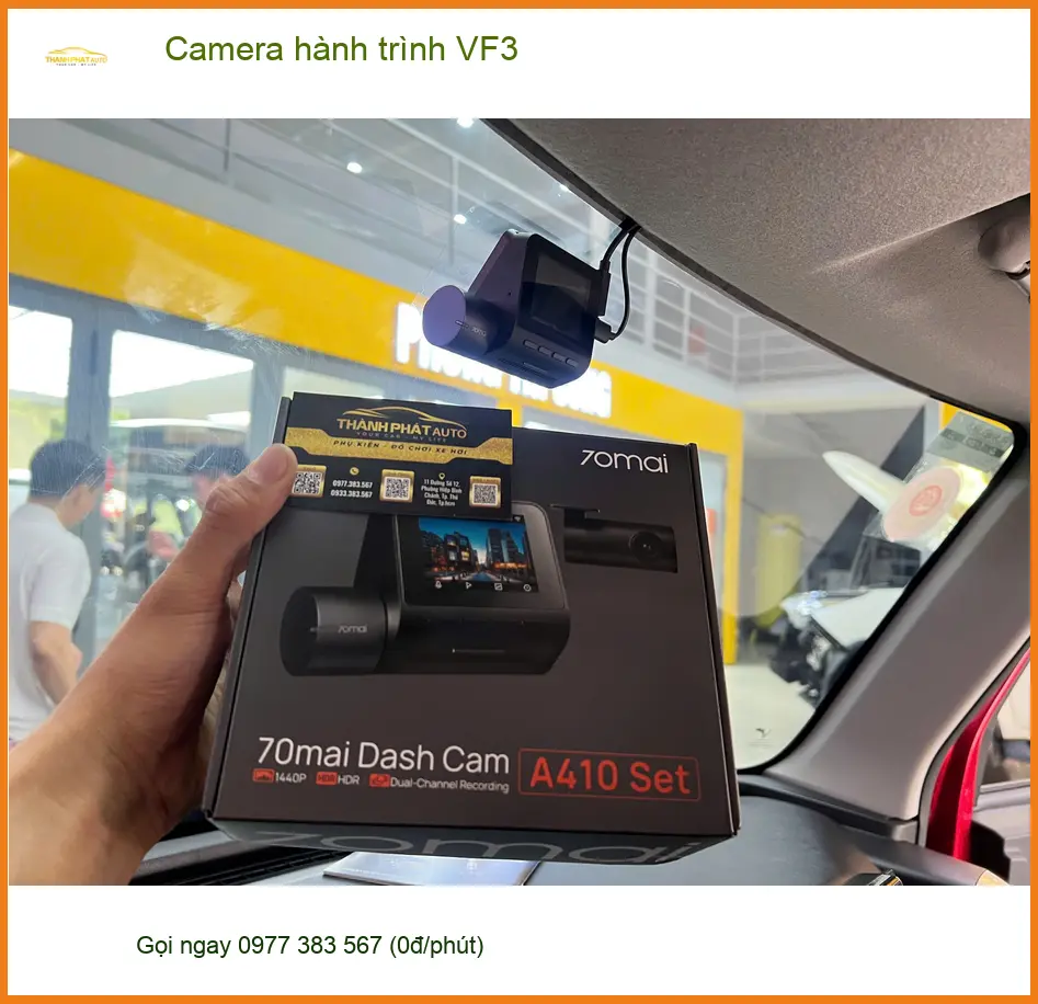 Anh Thắng gắn Camera hành trình VinFast VF3 tại Củ Chi để ghi hình rõ nét ảnh thực tế 4
