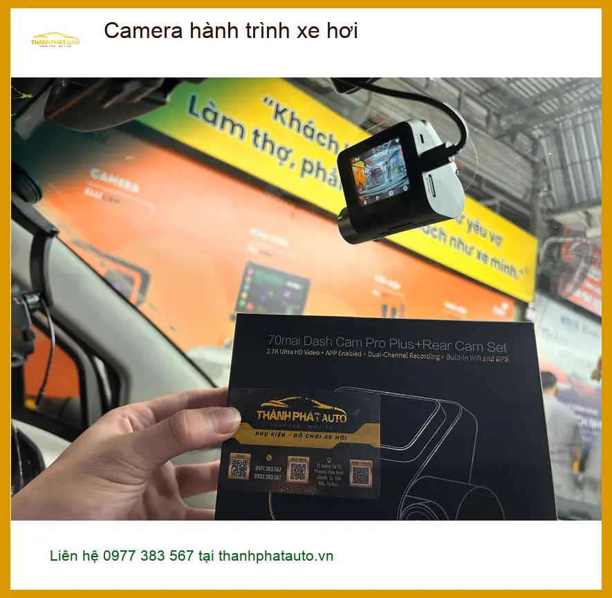 Anh Dũng lắp camera hành trình xe hơi Honda CRV tại Quận Thủ Đức sau vụ va chạm nhỏ ảnh thực tế 3