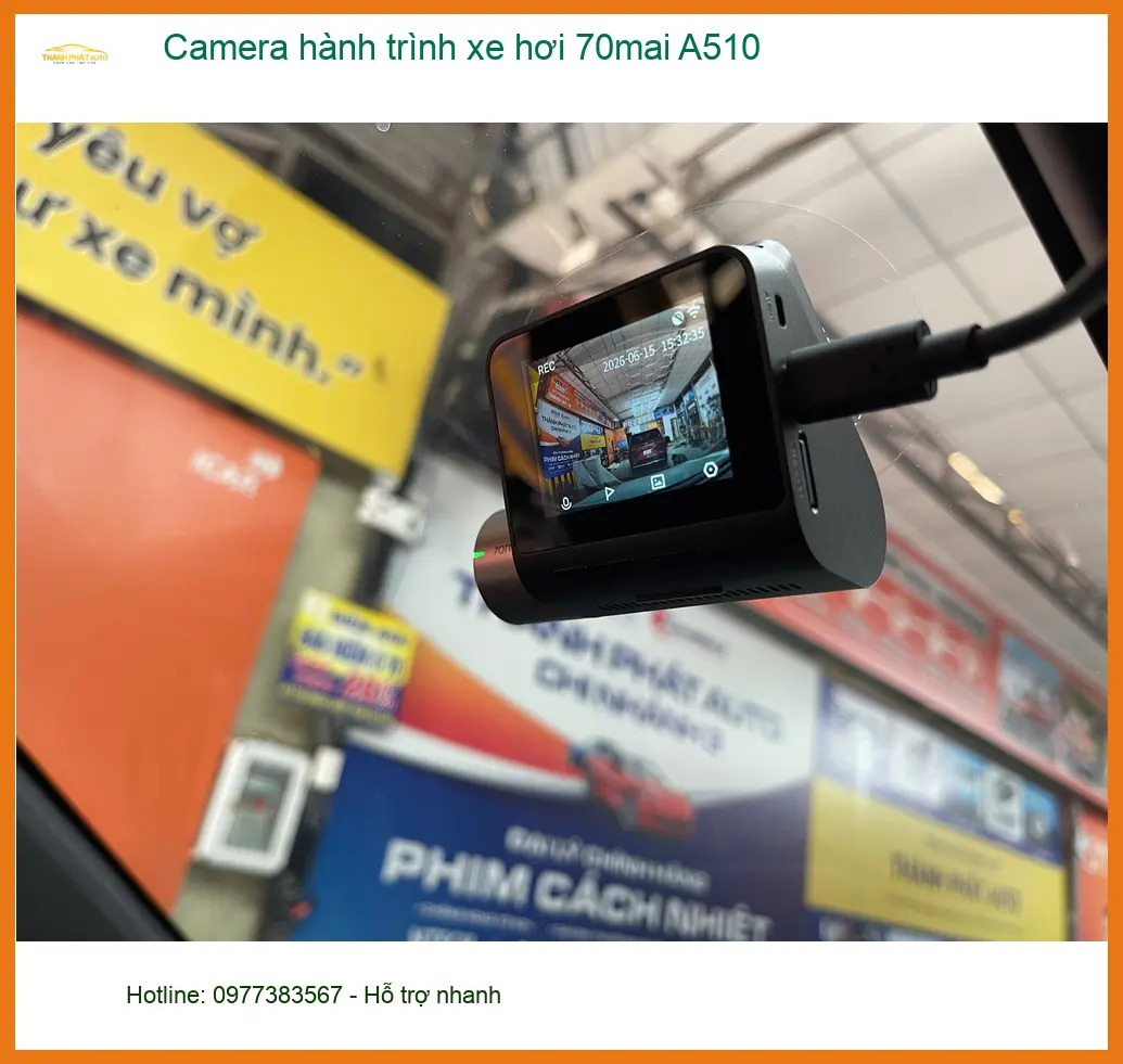 Chú Bình lắp Camera hành trình 70mai A510 cho Honda CR-V tại Quận 12 vì thường đi tỉnh
