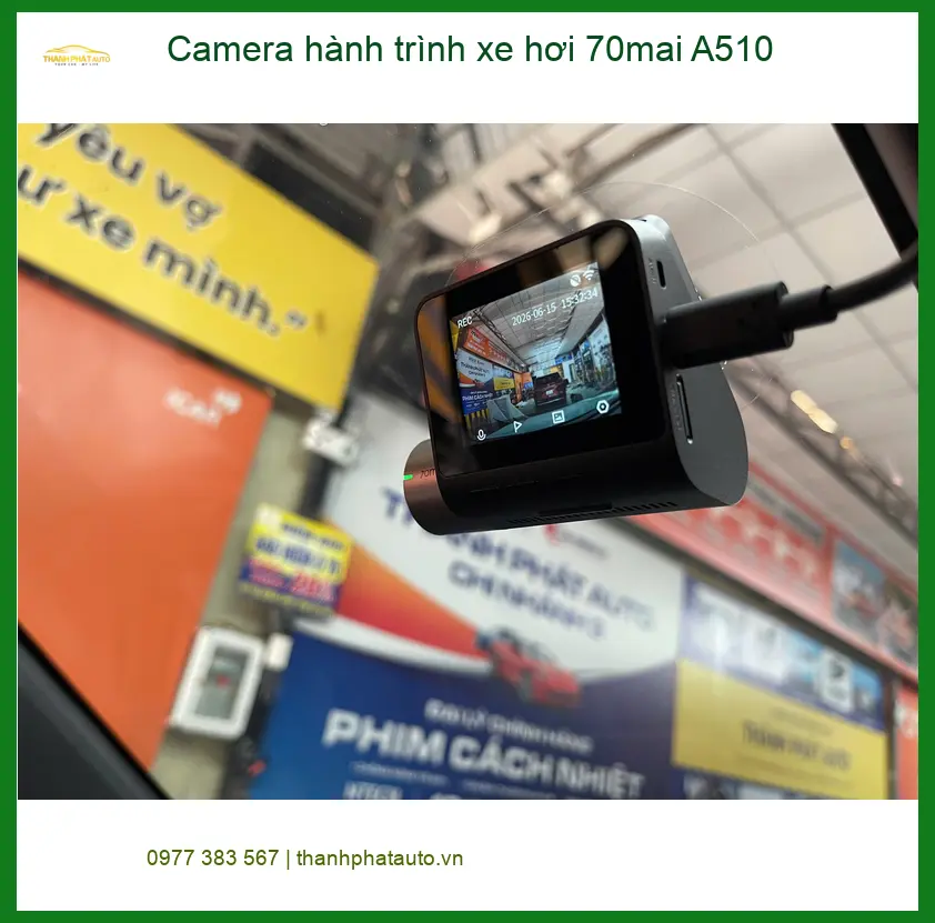 Chú Bình lắp Camera hành trình 70mai A510 cho Honda CR-V tại Quận 12 vì thường đi tỉnh ảnh thực tế 4