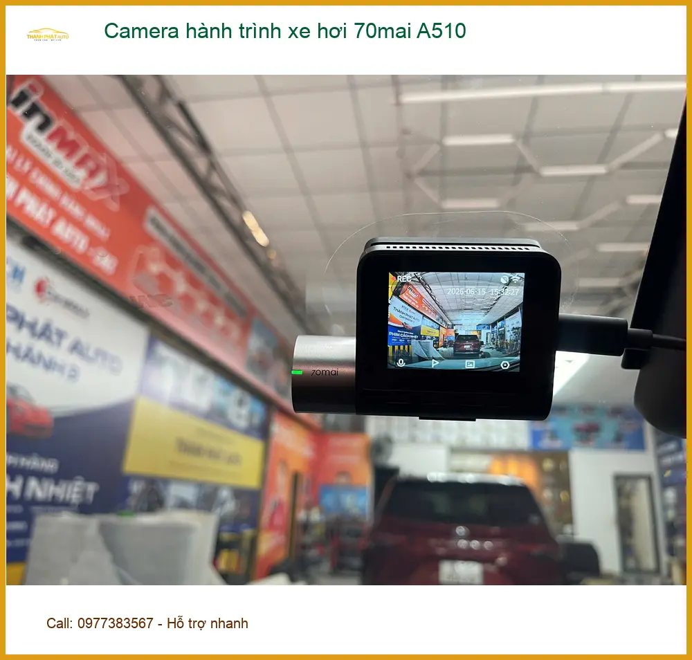 Chú Bình lắp Camera hành trình 70mai A510 cho Honda CR-V tại Quận 12 vì thường đi tỉnh ảnh thực tế 5