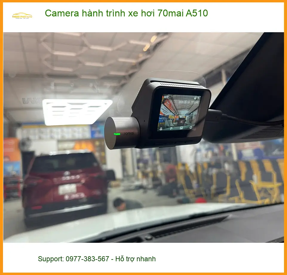 Anh Quân lắp Camera hành trình xe hơi 70mai A510 cho Hyundai Kona tại Quận 1 ảnh thực tế 4