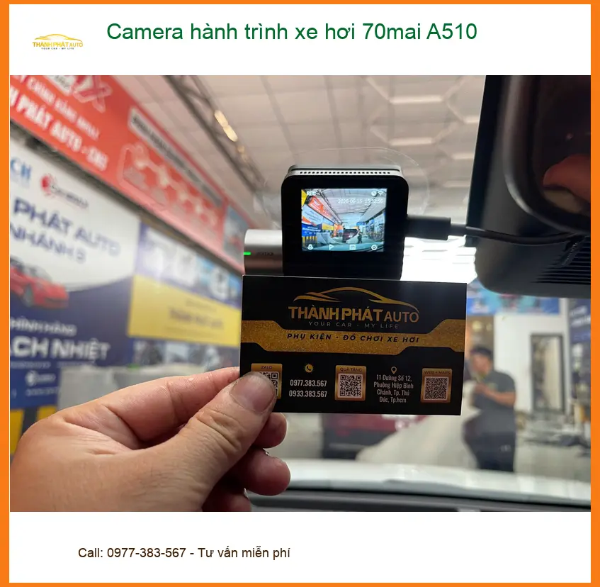 Anh Duy lắp camera hành trình 70mai A510 cho Honda CRV tại Thủ Đức ảnh thực tế 2