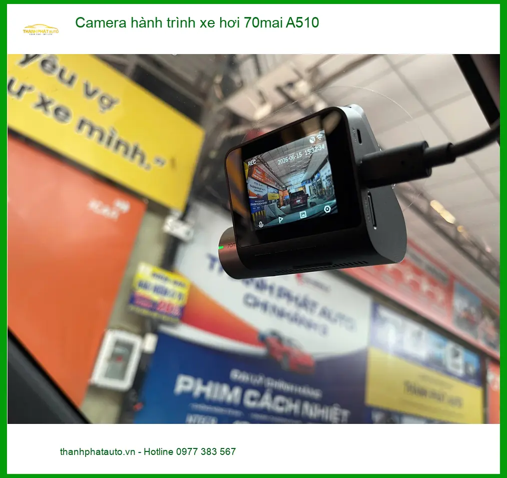 Anh Duy lắp camera hành trình 70mai A510 cho Honda CRV tại Thủ Đức ảnh thực tế 5