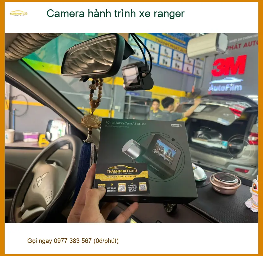 Anh Quốc Anh lắp Camera hành trình Ford Ranger chính hãng tại Quận Gò Vấp