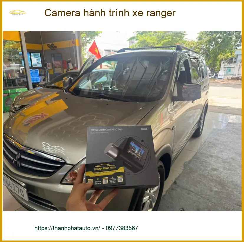 Anh Quốc Anh lắp Camera hành trình Ford Ranger chính hãng tại Quận Gò Vấp ảnh thực tế 4