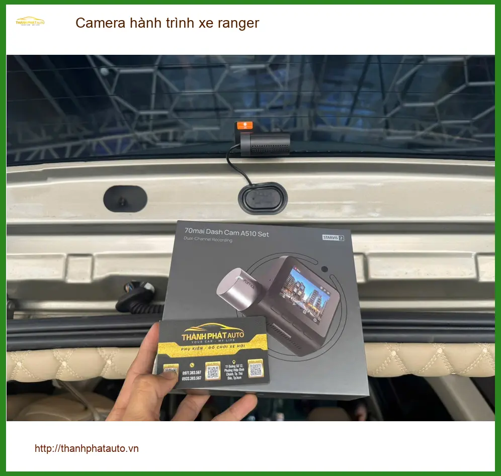 Anh Quốc Anh lắp Camera hành trình Ford Ranger chính hãng tại Quận Gò Vấp ảnh thực tế 5