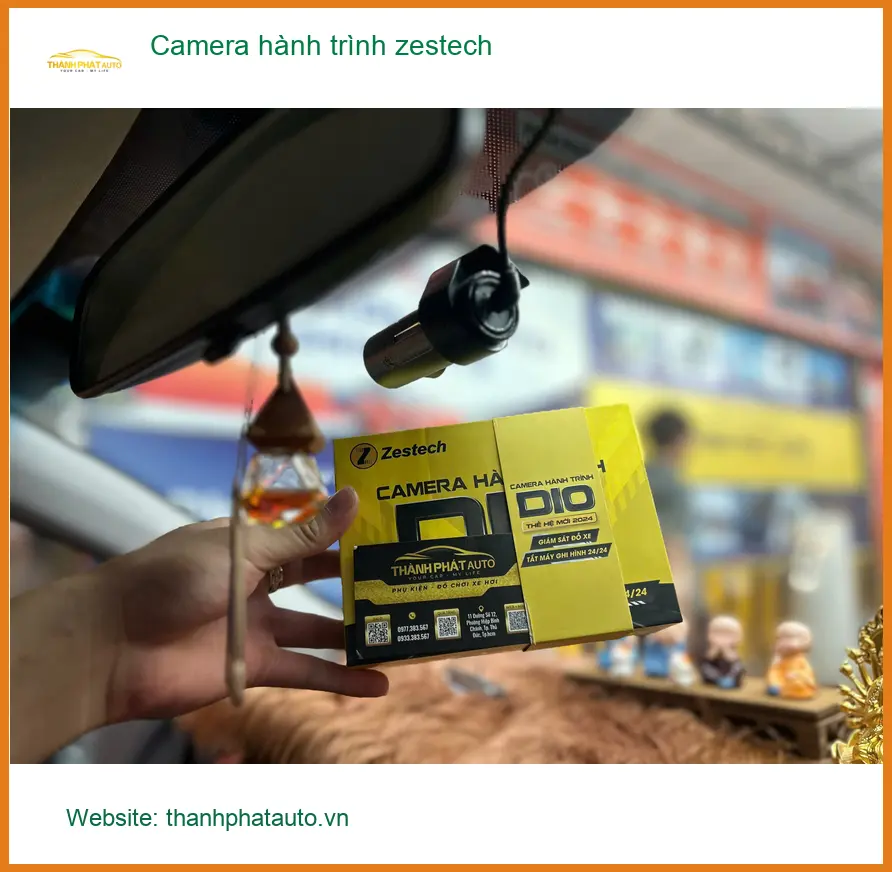 Anh Tùng gắn Camera hành trình Zestech tại Quận Bình Thạnh để an tâm lái xe ảnh thực tế 3