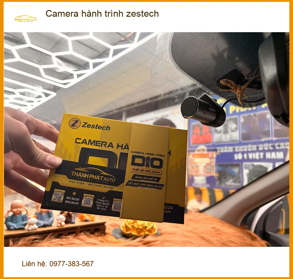 Anh Tùng gắn Camera hành trình Zestech tại Quận Bình Thạnh để an tâm lái xe ảnh thực tế 4