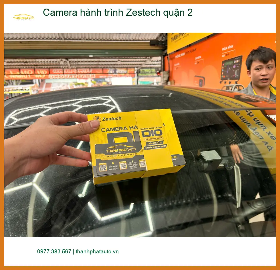 Địa Chỉ Lắp Camera Hành Trình Ô Tô Zestech Tại Quận 2 - Giá Tốt TPHCM ảnh thực tế 3