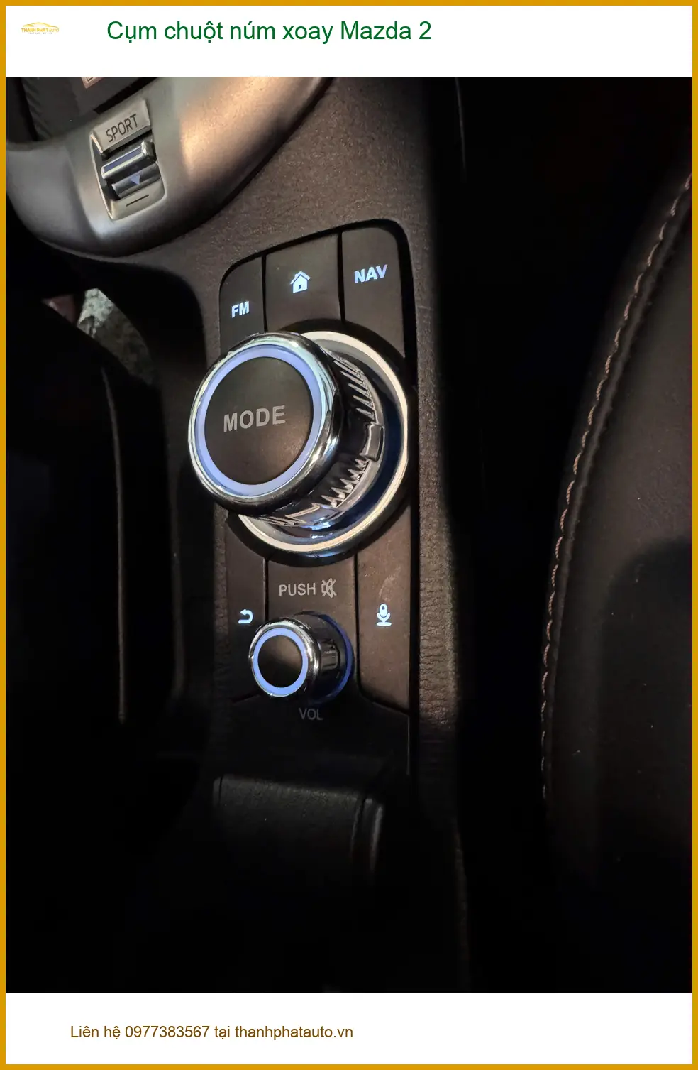 Anh Khang thay cụm chuột núm xoay Mazda 2 tại Hóc Môn vì núm zin bị trượt ảnh thực tế 3