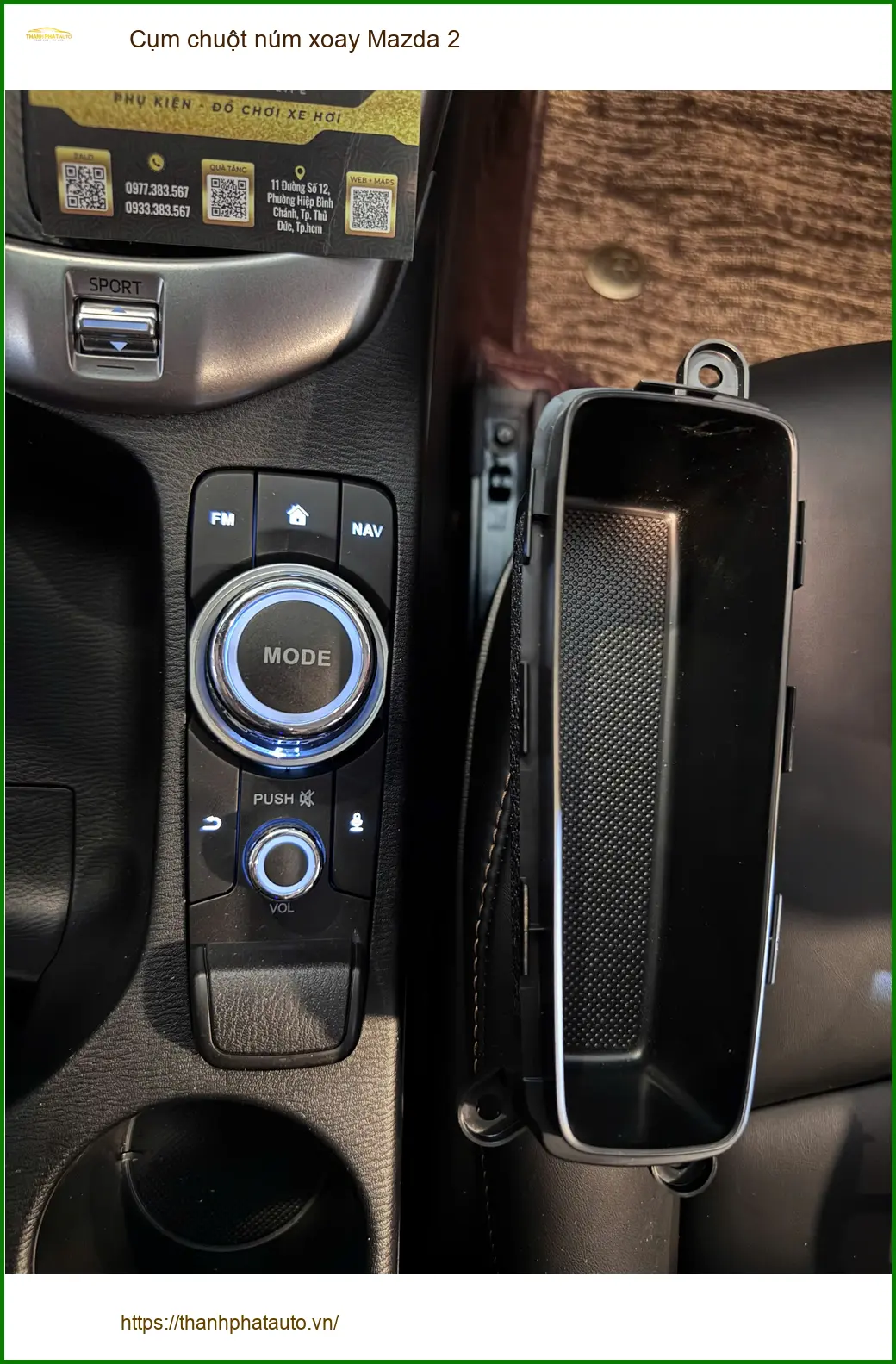 Anh Khang thay cụm chuột núm xoay Mazda 2 tại Hóc Môn vì núm zin bị trượt ảnh thực tế 4