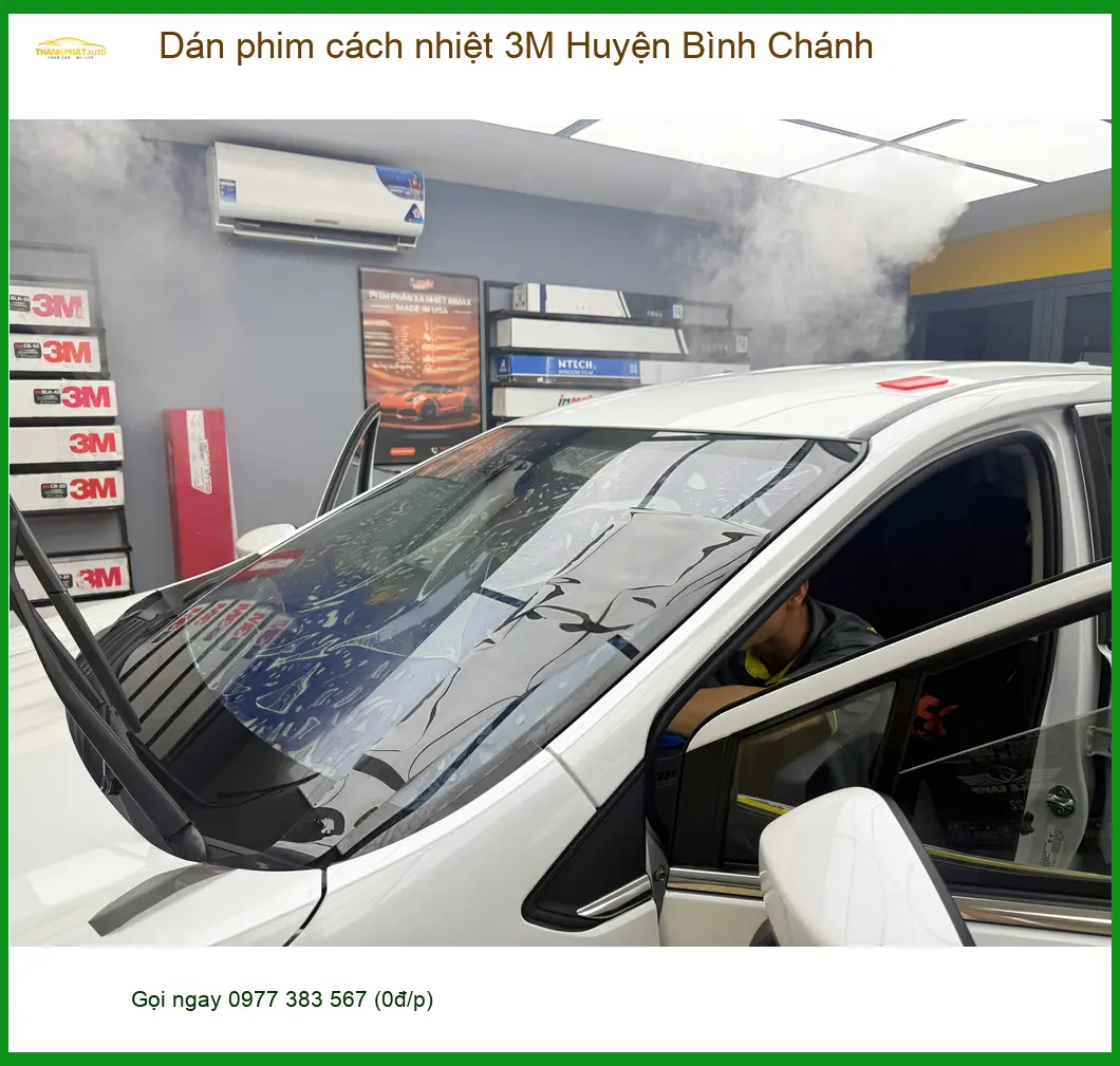 Trung Tâm Dán Phim Cách Nhiệt Ô Tô phim cách nhiệt 3M Huyện Bình Chánh - Giá Tốt TPHCM ảnh thực tế 3