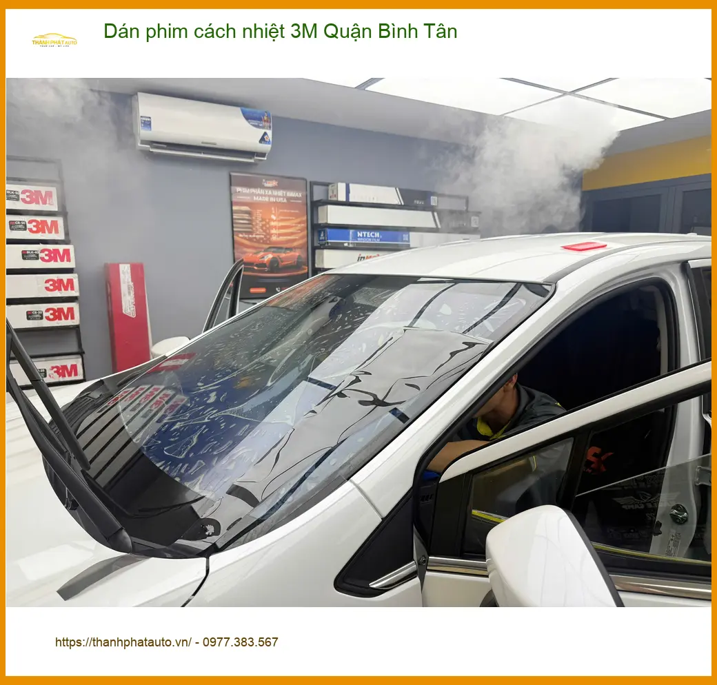 Nơi Dán Phim Cách Nhiệt Ô Tô phim cách nhiệt 3M Quận Bình Tân - Giá Tốt TPHCM ảnh thực tế 3