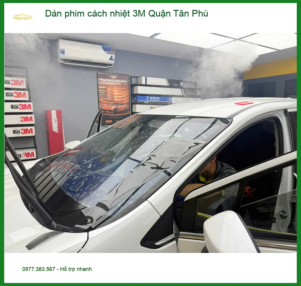 Địa Chỉ Dán Phim Cách Nhiệt 3M Ô Tô Quận Tân Phú - Lắp Đặt Uy Tín TPHCM ảnh thực tế 2