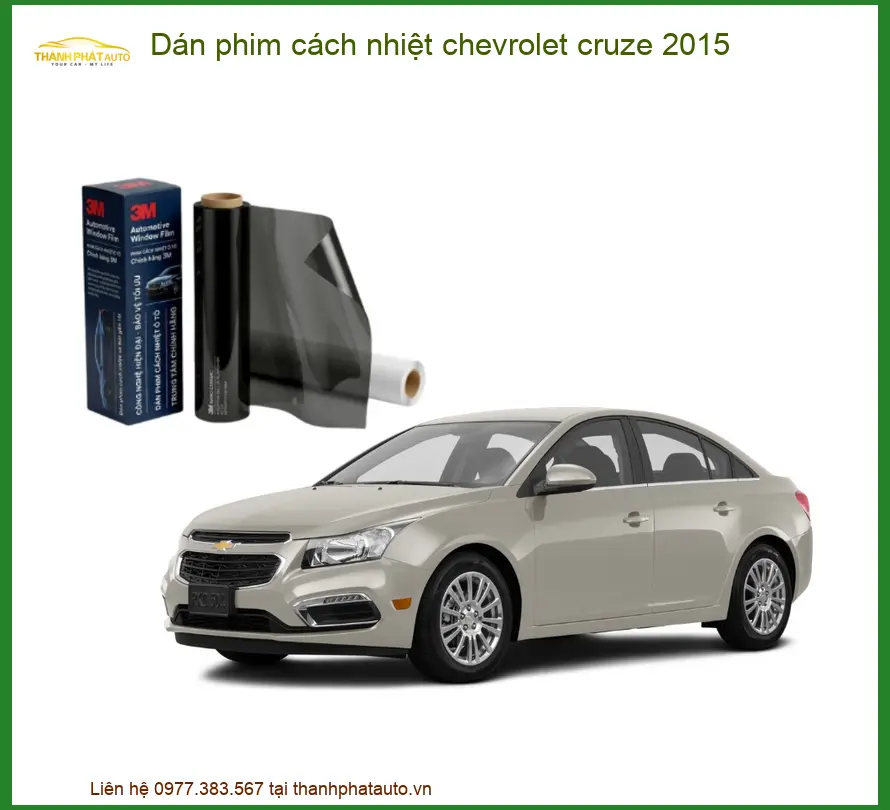 Dán Phim Cách Nhiệt Chevrolet Cruze 2015 - Trung Tâm Lắp Đặt Uy Tín TPHCM