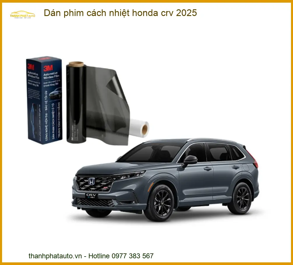 Dán Phim Cách Nhiệt Honda CRV - Trung Tâm Lắp Đặt Chính Hãng TPHCM