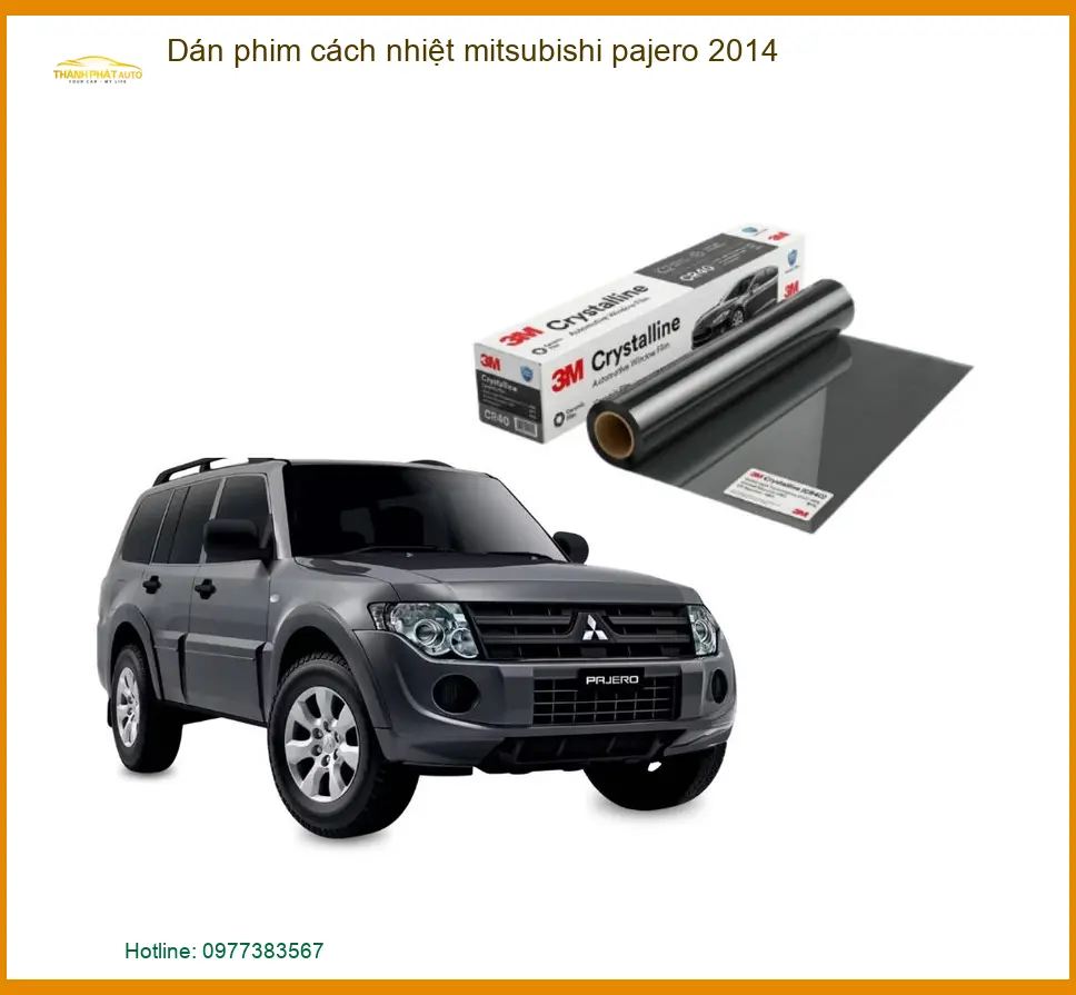 Dán Phim Cách Nhiệt Mitsubishi Pajero 2014 - Địa Chỉ Lắp Đặt Uy Tín TPHCM