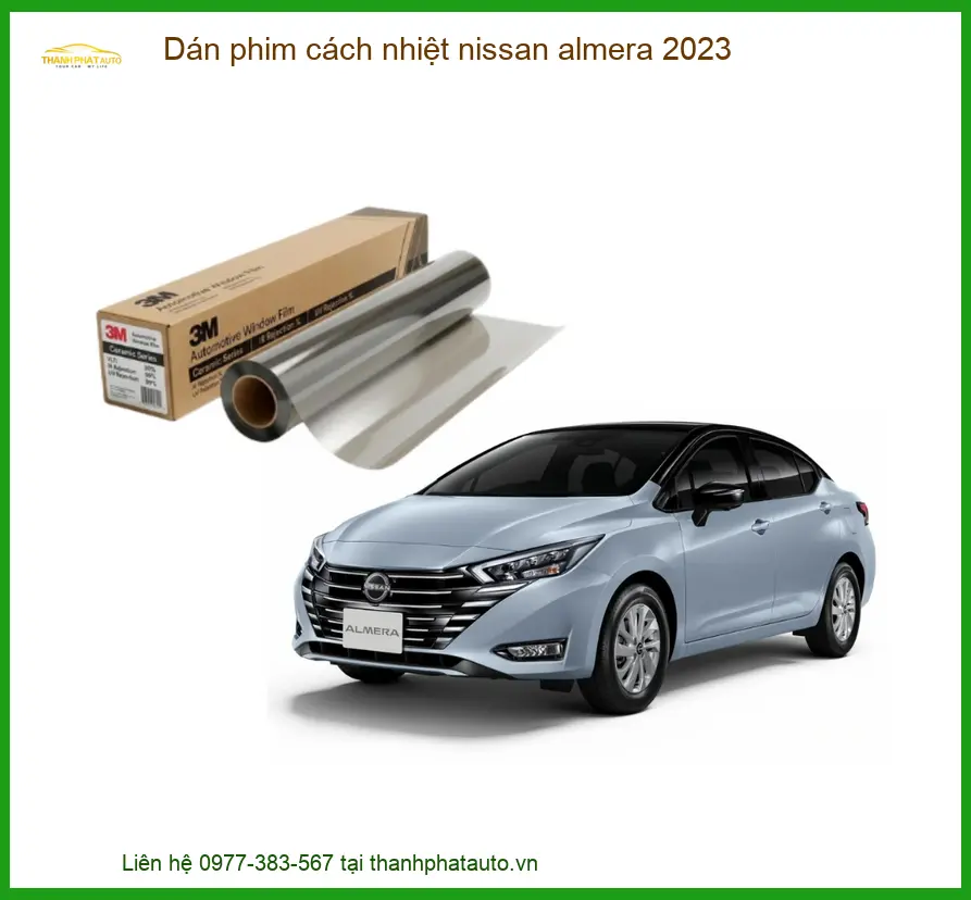 Dán Phim Cách Nhiệt Nissan Almera 2023 - Địa Chỉ Lắp Đặt Uy Tín TPHCM