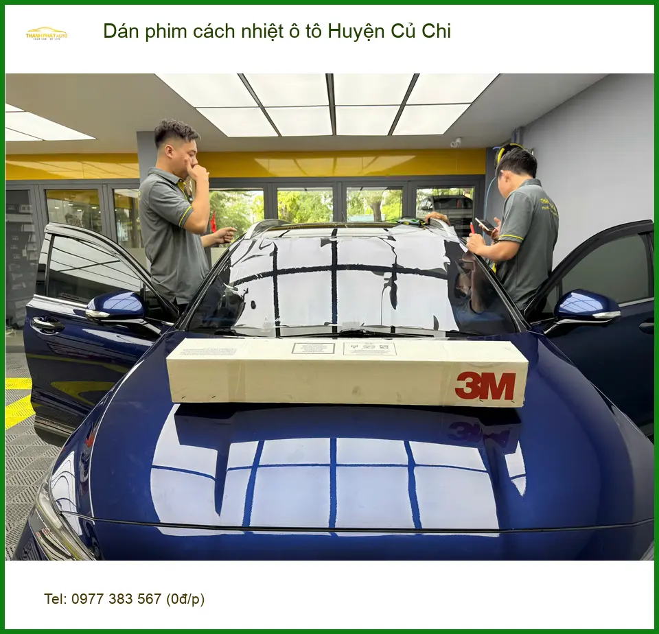 Trung Tâm Dán phim cách nhiệt ô tô Huyện Củ Chi - Lắp Đặt Uy Tín TPHCM ảnh thực tế 2