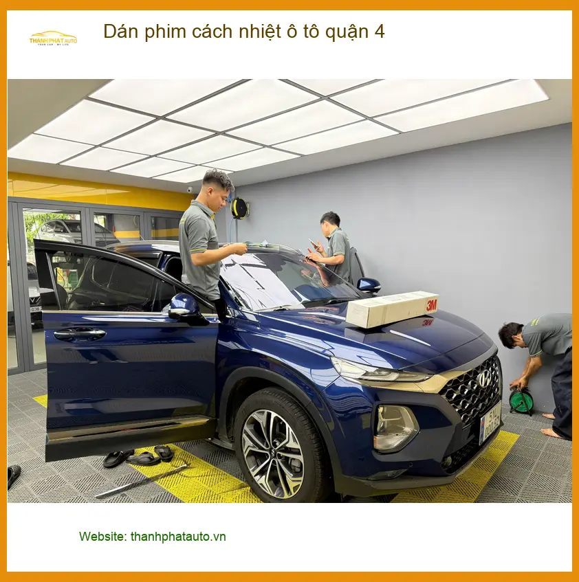 Trung Tâm Dán Phim Cách Nhiệt Ô Tô Tại Quận 4 - Thi Công Chuyên Nghiệp ảnh thực tế 2