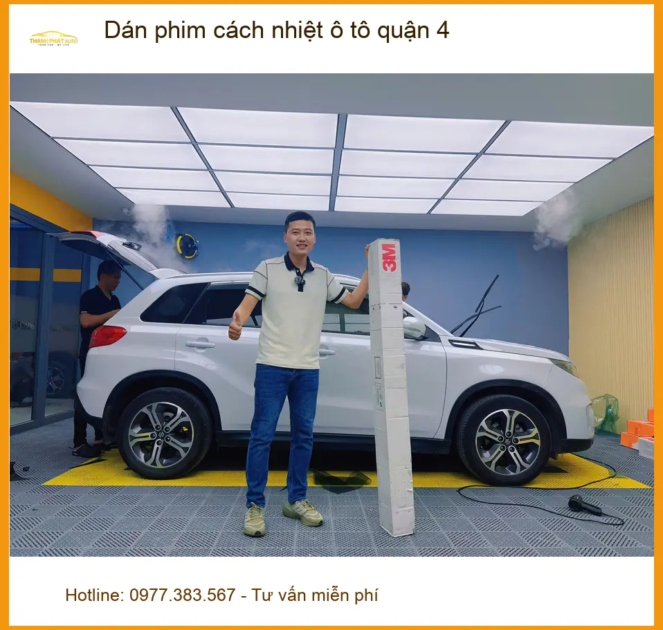 Trung Tâm Dán Phim Cách Nhiệt Ô Tô Tại Quận 4 - Thi Công Chuyên Nghiệp ảnh thực tế 3