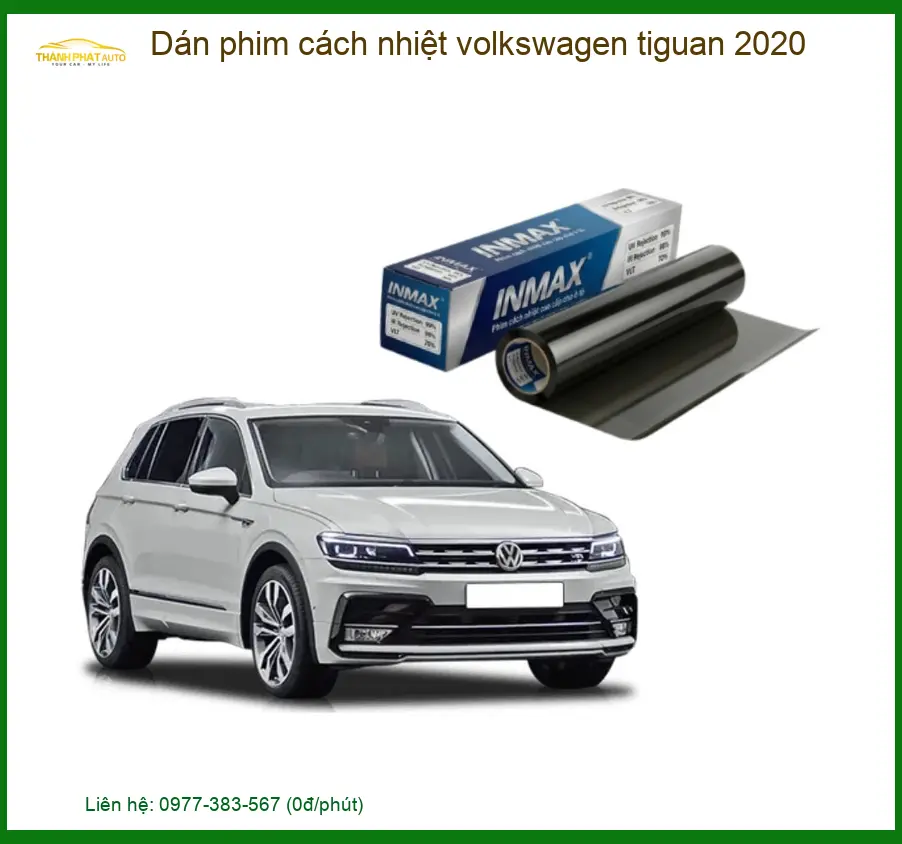 Dán Phim Cách Nhiệt Volkswagen Tiguan 2020 - Địa Chỉ Lắp Đặt Uy Tín TPHCM