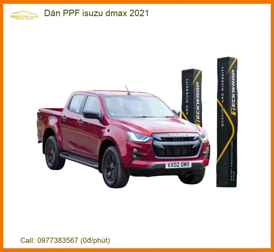 Dán PPF Isuzu D-Max 2021 - Trung Tâm Lắp Đặt Chính Hãng TPHCM