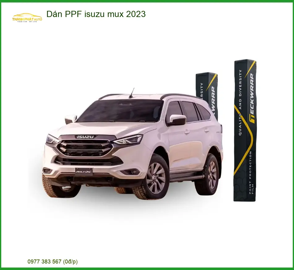 Dán PPF Isuzu Mux 2023 - Địa Chỉ Thi Công Chính Hãng Uy Tín Giá Tốt TPHCM