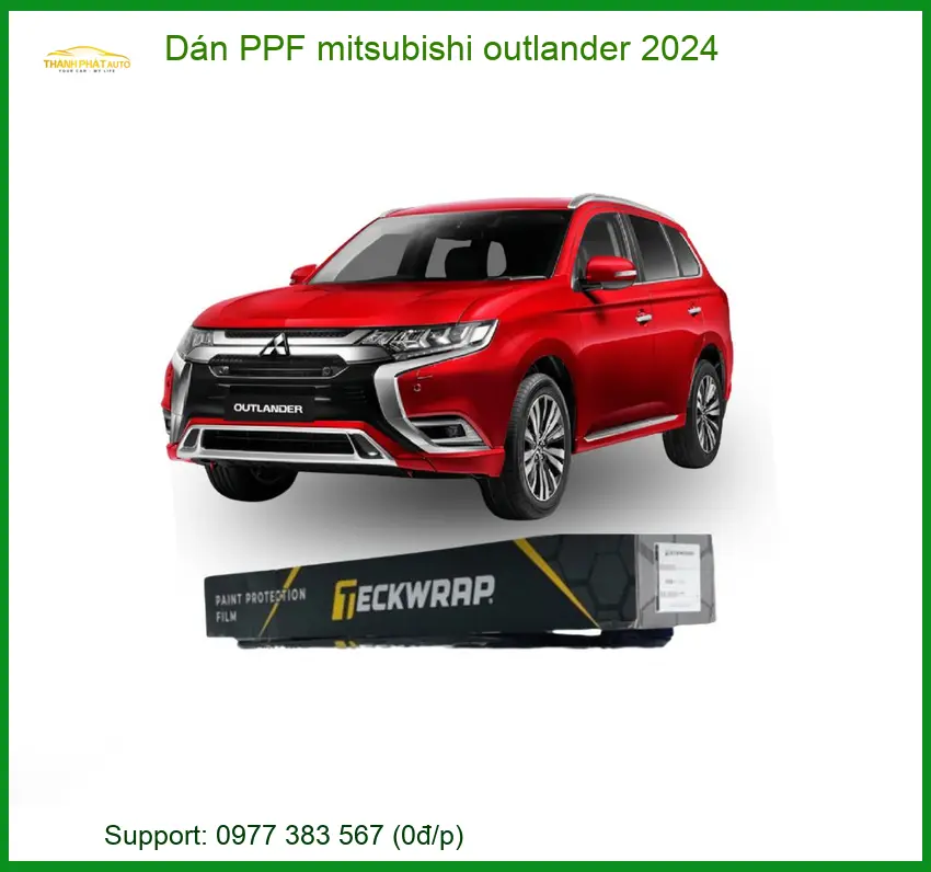 Dán PPF Mitsubishi Outlander 2024 - Trung Tâm Nâng Cấp Uy Tín TPHCM