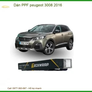Dán PPF Peugeot 3008 2016 - Địa Chỉ Lắp Đặt Uy Tín TPHCM