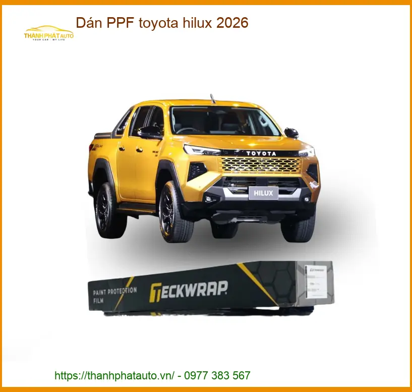 Dán PPF Bảo Vệ Sơn Xe Toyota Hilux - Địa Chỉ Lắp Đặt Chính Hãng Giá Tốt TPHCM