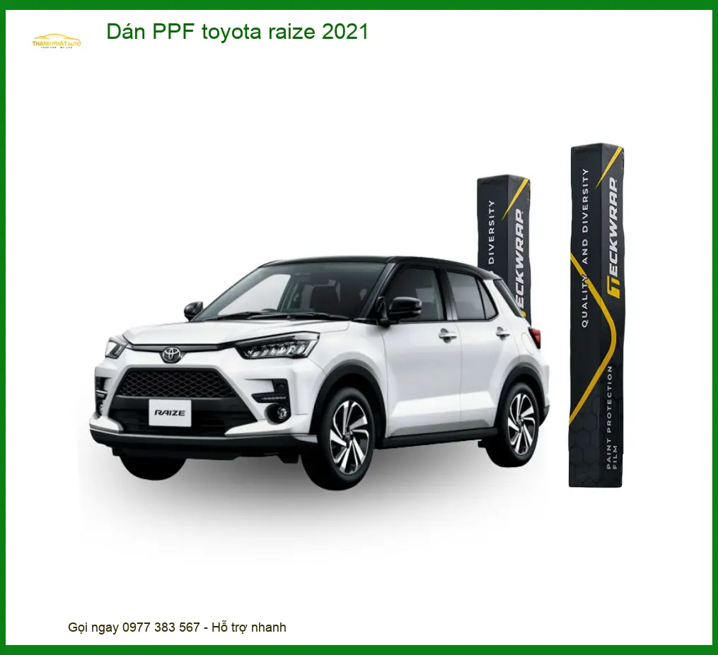 Dán PPF Toyota Raize 2021 - Địa Chỉ Lắp Đặt Chính Hãng Giá Tốt TPHCM