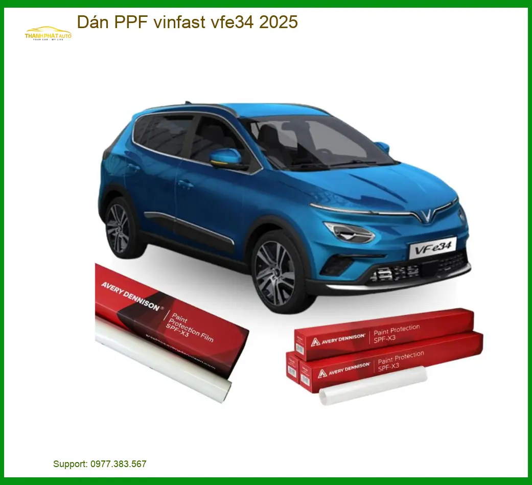 Dán PPF VinFast VF e34 2025 - Trung Tâm Thi Công Chính Hãng TPHCM
