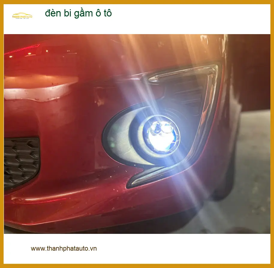 Anh Kiên nâng cấp đèn bi gầm ô tô cho Hyundai Santa Fe tại Quận 12 để tăng sáng ảnh thực tế 2