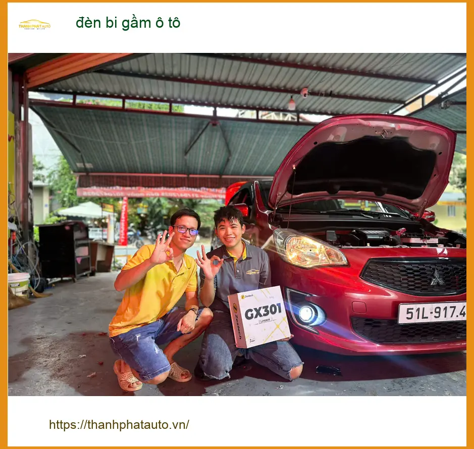Anh Văn Lâm độ đèn bi gầm Toyota Vios ở Thủ Đức do đèn zin yếu khi mưa. ảnh thực tế 3