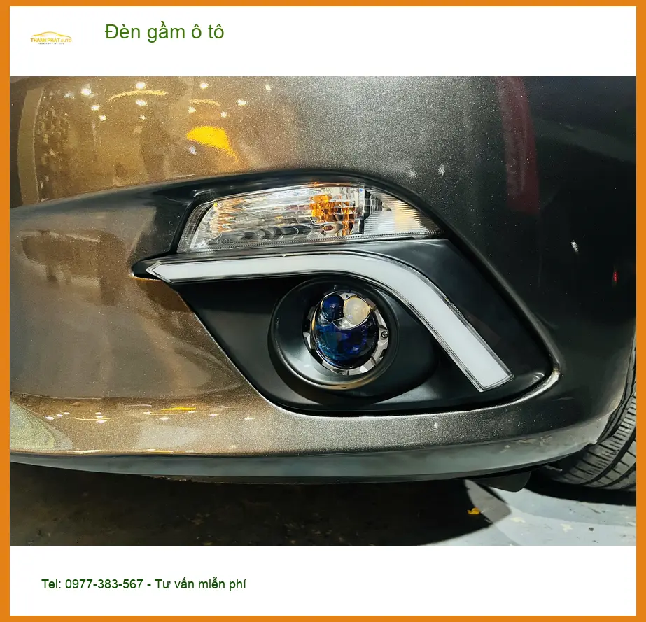 Anh Khải nâng cấp đèn gầm ô tô Hyundai Accent ở Bình Thạnh, đèn zin yếu