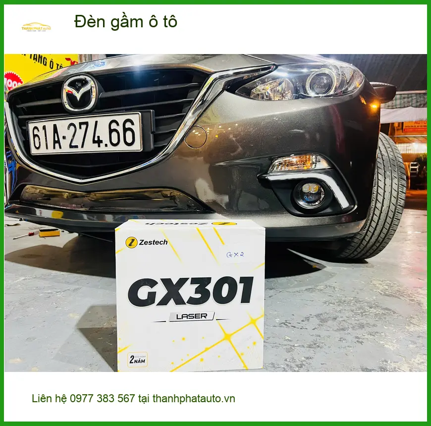 Anh Khải nâng cấp đèn gầm ô tô Hyundai Accent ở Bình Thạnh, đèn zin yếu ảnh thực tế 2