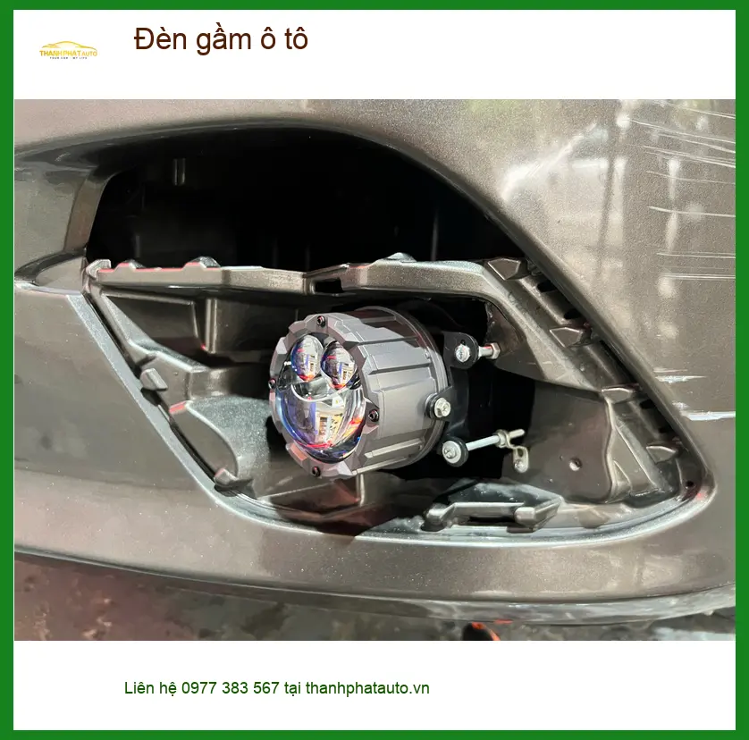 Anh Phước lắp đèn gầm ô tô Hyundai Accent tại Củ Chi vì thường xuyên đi đường đêm ảnh thực tế 3