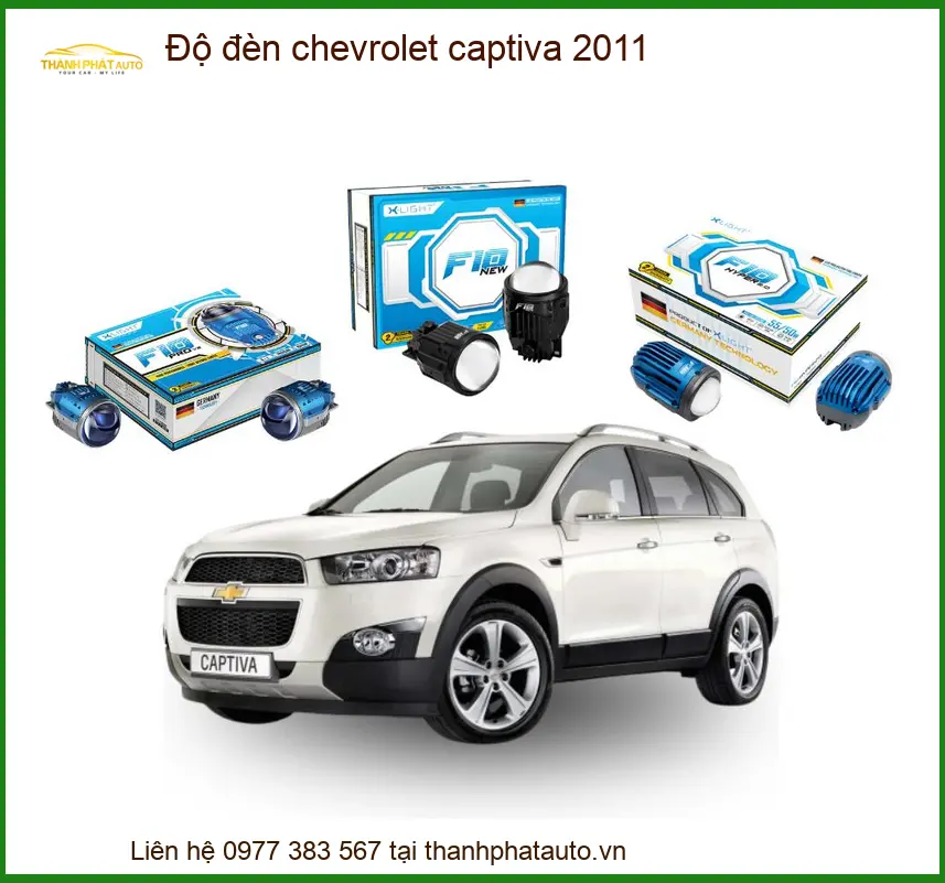 Độ đèn chevrolet captiva 2011