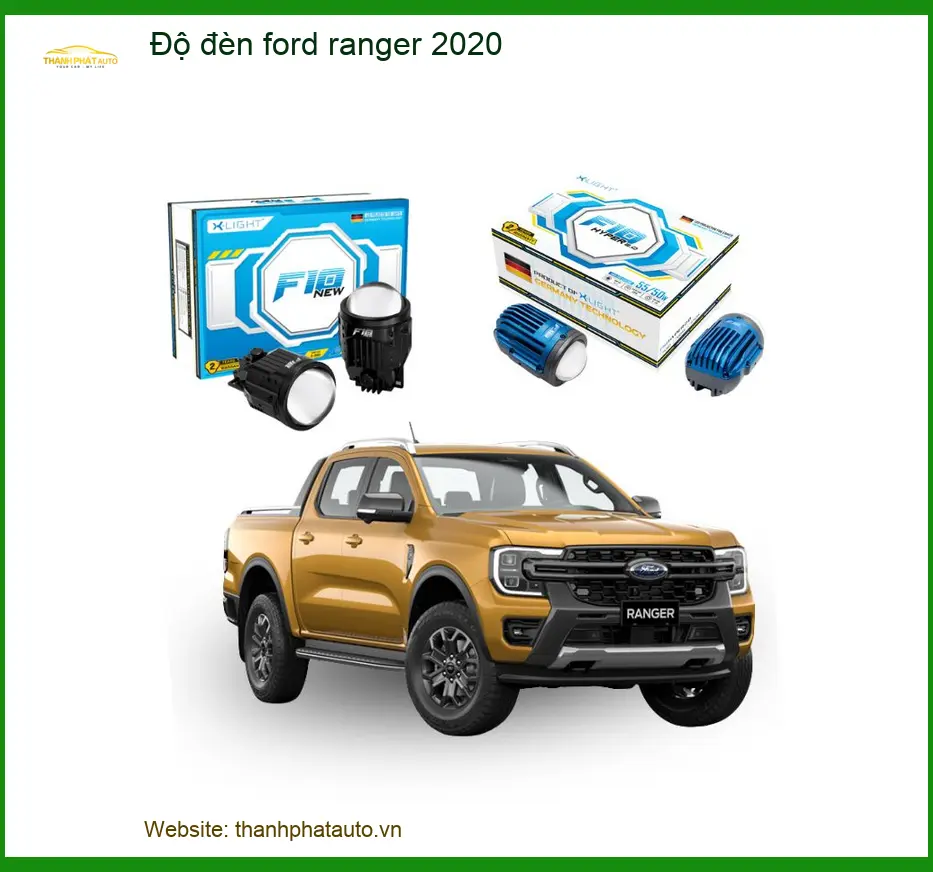 Độ Đèn Bi Led Laser Ford Ranger 2020 - Trung Tâm Nâng Cấp Chính Hãng TPHCM