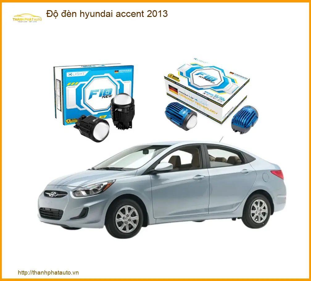 Độ Đèn Hyundai Accent 2013 - Trung Tâm Độ Chính Hãng Giá Tốt TPHCM