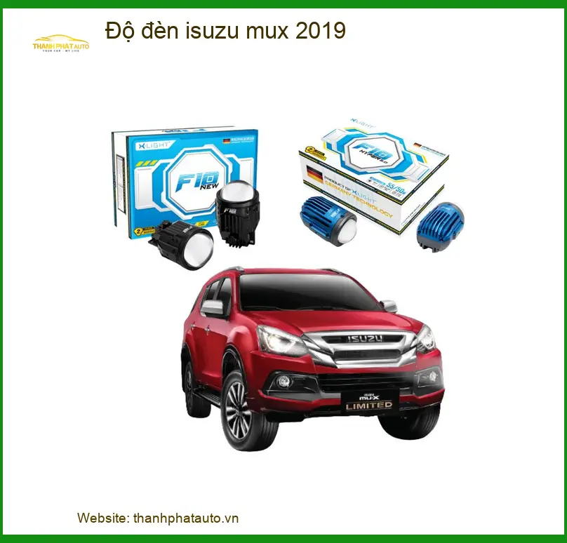 Độ đèn isuzu mux 2019